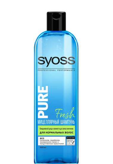 Изображение Шампунь Syoss Pure Fresh, 500 мл