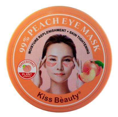 Изображение Гидрогелевые патчи для глаз Kiss Beauty 99% Peach Eye Mask с экстрактом персика, 60 шт.