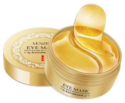 Изображение Патчи для области вокруг глаз с биозолотом Venzen Gold Moisturizing Eye Patch, 60 шт