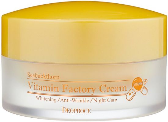 Изображение Витаминный крем для лица на основе облепихи и масла ши Deoproce Vitamin Factory Cream, 100 г