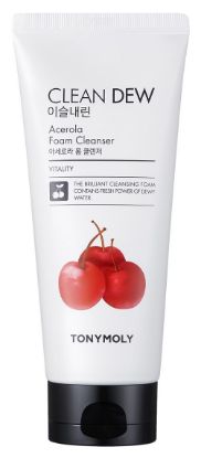 Изображение Пенка для умывания с экстрактом ацеролы Tonymoly Clean Dew Acerola Foam Cleanser, 180 мл