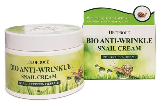 Изображение Биокрем для лица против морщин с муцином улитки Deoproce Bio Ant-Wrinkle Snail Cream, 100 г