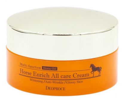 Изображение Питательный крем для лица с лошадиным жиром Deoproce Horse Enrich All Care Cream, 100 г