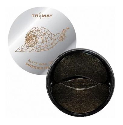 Изображение Гидрогелевые патчи для глаз с муцином улитки и золотом Trimay Black Snail Gold Nutrition Eye Patch, 90 шт.