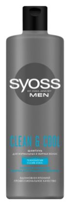 Изображение Шампунь Syoss Men Clean & Cool, 450 мл