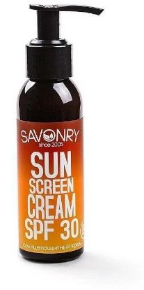 Изображение Солнцезащитный крем Savonry для лица и тела Sun Screen Cream SPF 30, 100 мл