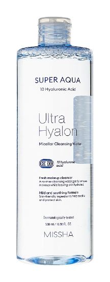 Изображение Мицеллярная вода Missha Super Aqua Ultra Hyalron Micellar Cleansing Water, 500 мл