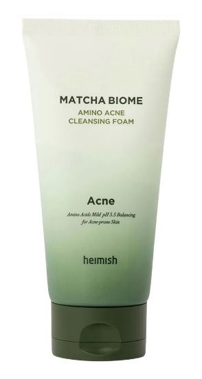 Изображение Противовоспалительная пенка с матчей и пробиотиками Heimish Matcha Biome Amino Acne Cleansing Foam, 150 г