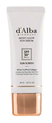 Изображение Солнцезащитная сыворотка с трюфелем d'Alba Moist Glow Sun Serum White Truffle&Collagen Sun Screen SPF50+ PA++++, 30 мл