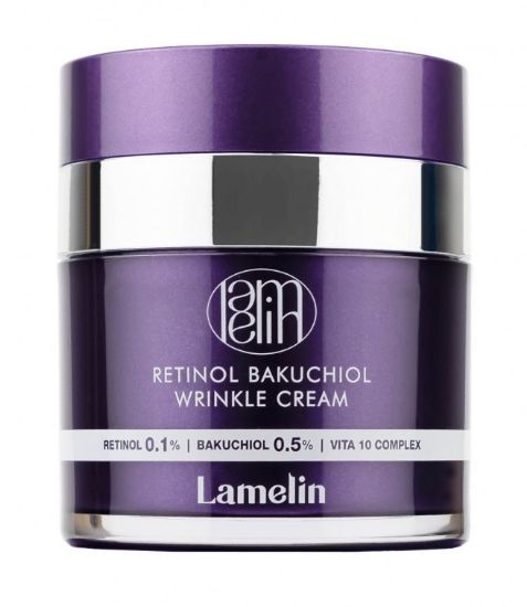 Изображение Антивозрастной крем с ретинолом и бакучиолом Lamelin Retinol Bakuchiol Wrinkle Cream, 50 мл