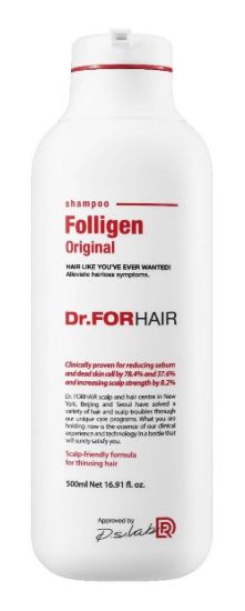 Изображение Шампунь с липосомами против выпадения волос Dr.Forhair Folligen Shampoo, 500 мл