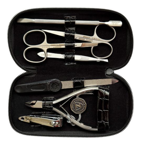 Изображение Маникюрный набор мужской Zinger MS-8105 SM, 7 предметов, чёрный